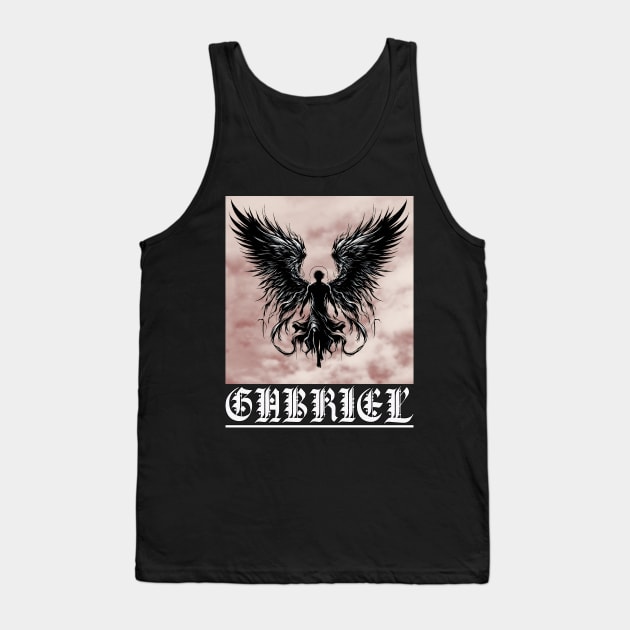 Gothic Archangel Gabriel: Herald of Hope Tank Top by MetalByte